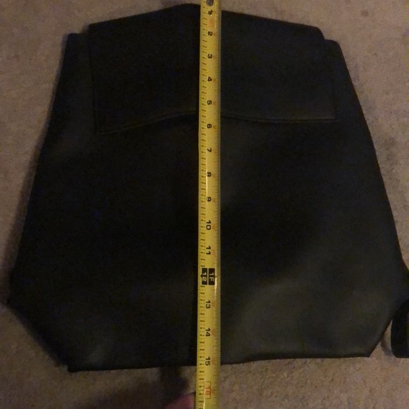 NWT Black leather back pack/purse - Picture 7 of 9